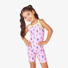 runiduck 兒童室內泳裝 PENGUIN PINK