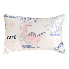 EmBrace 英柏絲 100%天絲純棉加大兒童水洗枕/大童枕, 碰碰龍冒險