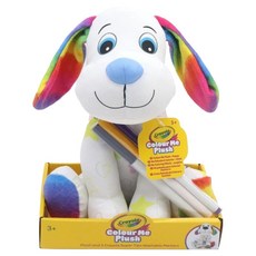 Crayola 繪兒樂 彩虹小狗玩偶 附彩色筆 3支, 1套, 彩虹小狗