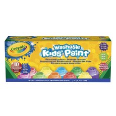 Crayola 繪兒樂 可水洗兒童顏料 閃亮色, 10個, 57g