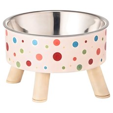 petco 培菓 寵物不鏽鋼高腳碗單碗 11號, 米色, 1個