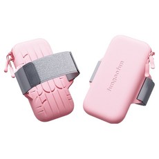 펀구펀 러닝 휴대폰 가방 팔 벨트 스포츠 피트니스 암백 HJ0653, 핑크, 1개