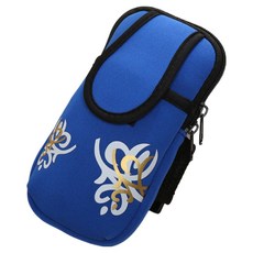 디노 런닝 스포츠 패턴 암밴드, 블루, 1개