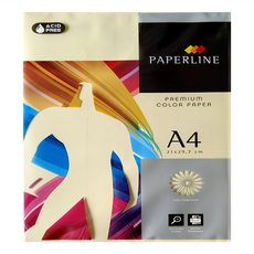 PAPERLINE 彩色影印紙 PL110 淺黃色 80磅 500張, 1包, A4