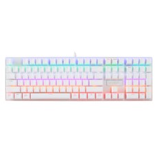 지클릭커 슈퍼히어로 풀배열 108키 게이밍 기계식 키보드, 화이트, GK-580X, 적축 화이트, GK-580X, 적축