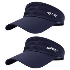 Glow Earth 短帽簷慢跑帽, 2個, 海軍藍