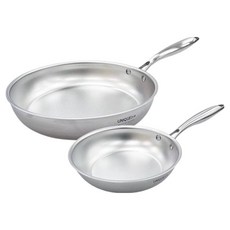 Kitchen-Art 電磁爐 Unique316 IH 五層無研磨平底鍋 2件套組, 1個, 平底鍋 22cm + 平底鍋 28cm, 單一顏色