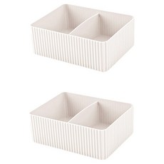 모나코올리브 북유럽풍 다용도 미니 소품 정리함, 화이트, 2개