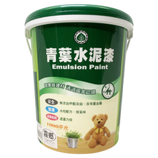 青葉油漆 水性水泥漆 平光 1加侖, 1個, 霧鄉, 3785ml