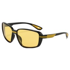 American Road 防眩光 戶外 野外 運動 太陽眼鏡 HR2472, 1個, 黑黃色