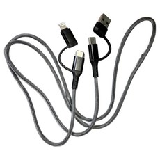 E Store 四合一充電線, 100cm, 1個, 黑色