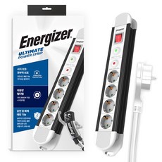 Energizer 勁量 插座延長線 4孔 GBKDS04, 白色, 1個, 2m