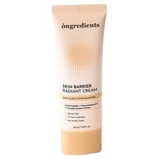 ongredients 肌膚屏障煥採防曬霜 SPF50+ PA++++, 50ml, 1個, 單一顏色