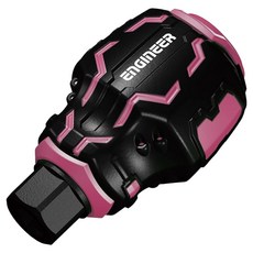 EnGInEER 工程師 超短膠柄起子柄 DZ-90P 粉色, 1個