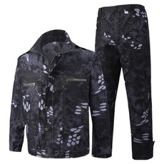 Look Here 軍事風生存遊戲戰鬥服上下套裝, 森蚺迷彩