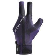 All Trend 防滑撞球手套 左手配戴, 1個, 黑紫色
