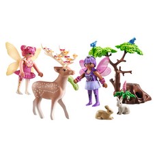 Playmobil 摩比人 入門包 森林動物與妖精公仔 71800, 1個