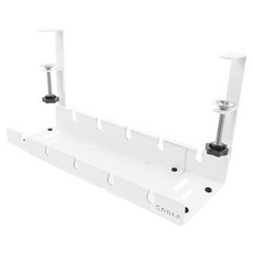 YTEK SABLE 免打孔擴展型延長線收納架, 1個, 白色