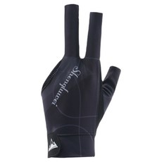 Alltrend 透氣撞球手套 左手配戴, 黑色 + 深灰色, 1個