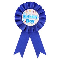 파티짱 생일 뱃지 브로치, 블루, 1개