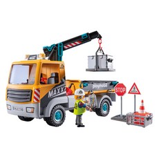 Playmobil 摩比人 起重機卡車公仔 71750, 1個