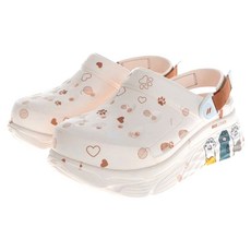 SKECHERS 女款 MAX CUSHIONING FOAMIES 涼鞋 111658PCH, 26 cm, 米白