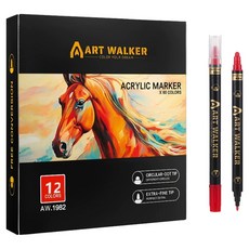 東亞PMS 美術點點麥克筆, 12色, 1個