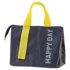 카네츠 비비드 PVC 방수 보냉 런치백, 네이비