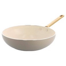 GREEN PAN PADOVA 電磁爐適用鑽石陶瓷塗層不沾炒鍋 奶茶棕, 1個, 28cm