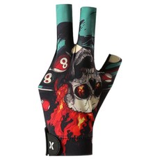 Coresis 頂級撞球手套 左手專用, 1個, 骷髏