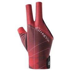 KOVIRA 簡易撞球手套 右手配戴, 紅色, 1個