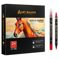 동아피엠에스 아트웍 도트 마카펜, 1개, 24색