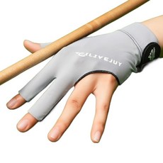 KOVIRA 簡便撞球手套 左手用, 1個, 淺灰色