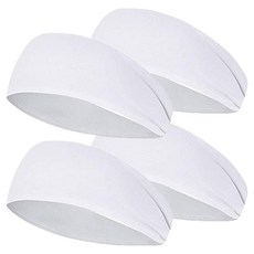 Cozywell 運動髮帶, 白色, 4個