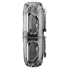 SUNORO 攜帶式透視牙膏牙刷收納盒, 透明黑, 1個