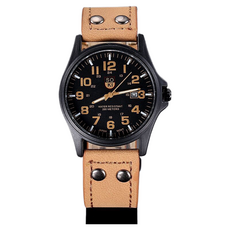 經典運動手腕錶 45g, 1個, 淺棕色