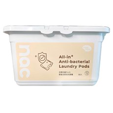 nac nac 全酵抗病毒PLUS嬰童全家洗衣膠囊 32入, 1個, 256g