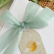 BEST PACK 雪花緞帶, 18m, 牛奶綠, 2張