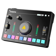 마오노 캐스터 AMC2 NEO 원스톱 스트리밍 오디오 믹서, 블랙