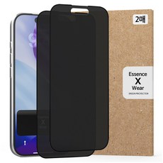 Essence Wear 防指紋防窺指紋辨識鋼化玻璃手機螢幕保護貼 2片組, 1套