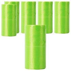 DYY dog&cat 可分解環提袋式保撿便袋 補充連卷背心袋, 1套, 綠色, 6個裝