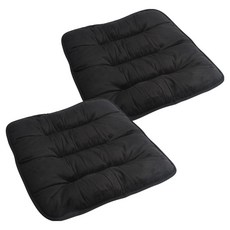 CARSSOK 豪華禮車級汽車坐墊, 2個, 黑色