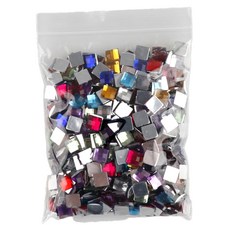 Uniart 大容量方塊水鑽 6號, 1個, 混色