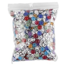 Uniart 大容量方晶鋯石串珠 16號, 1個, 混合顏色