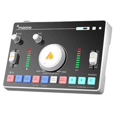 마오노 캐스터 AMC2 NEO 원스톱 스트리밍 오디오 믹서, 화이트
