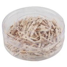 유니아트 5000 나무집게 원목 소 80p, 1개, 혼합색상