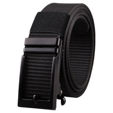 男款自動扣運動腰帶, 黑色, 1個
