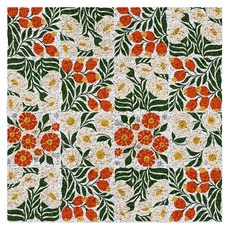 好物良品 花卉系列可剪裁玄關絲圈刮泥墊 120 x 120cm, 喜韻花磚, 1個