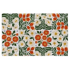 好物良品 花卉系列可剪裁玄關絲圈刮泥墊 120 x 80cm, 喜韻花磚, 1個