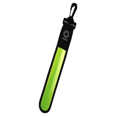 타미나요 야간 안전 LED 키링 롱, 옐로우, 1개